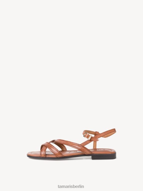 de Tamaris Frauen Ledersandale - Braun/Cognac 0LHV41509 Schuhe