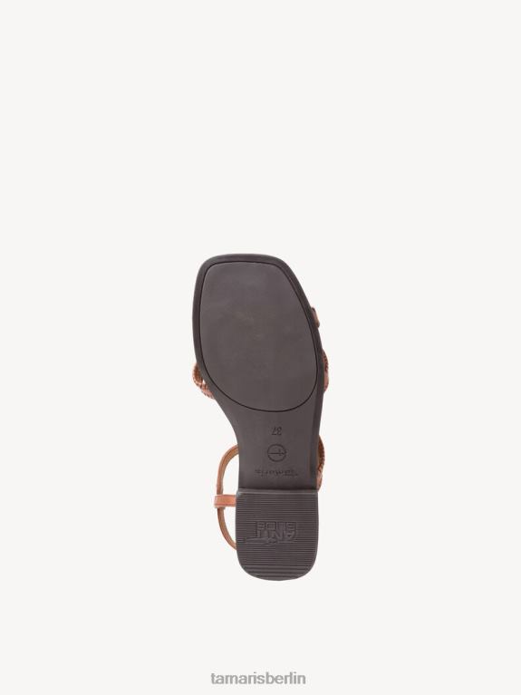 de Tamaris Frauen Ledersandale - Braun/Cognac 0LHV41509 Schuhe