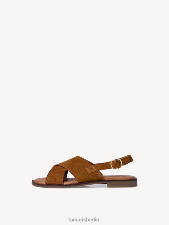 de Tamaris Frauen Ledersandale - Braun/Cognac 0LHV41982 Schuhe