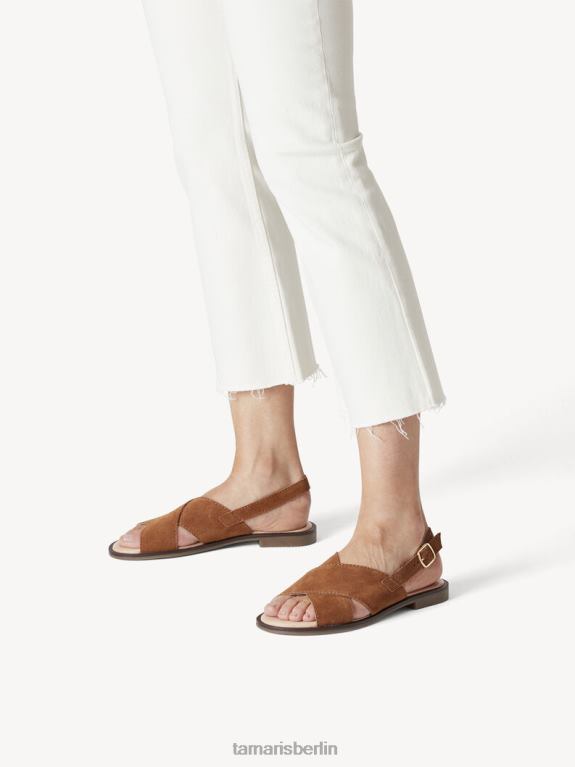 de Tamaris Frauen Ledersandale - Braun/Cognac 0LHV41982 Schuhe