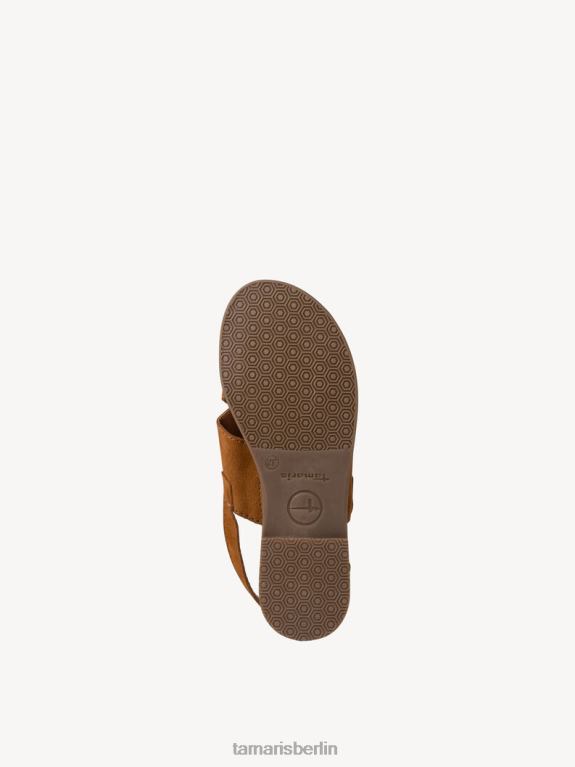 de Tamaris Frauen Ledersandale - Braun/Cognac 0LHV41982 Schuhe