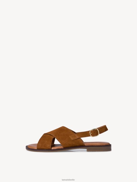 de Tamaris Frauen Ledersandale - Braun/Cognac 0LHV41982 Schuhe