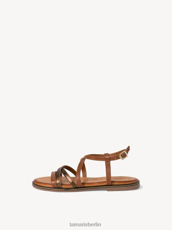 de Tamaris Frauen Ledersandale - Braun/Cognac 0LHV42244 Schuhe