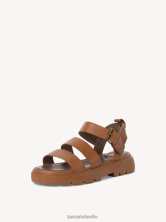 de Tamaris Frauen Ledersandale - Braun/Cognac 0LHV426 Schuhe