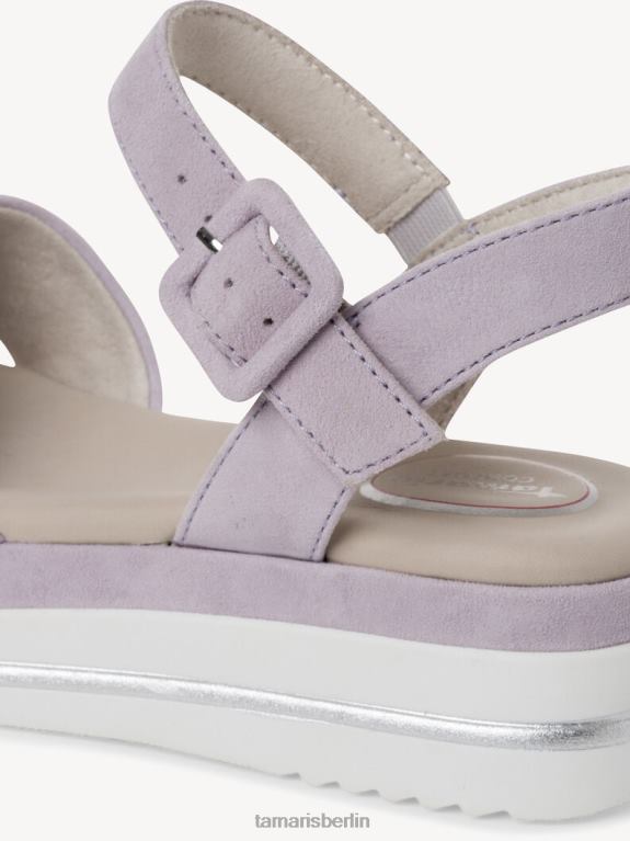 de Tamaris Frauen Ledersandale – Lila/Lavendel 0LHV4727 Schuhe