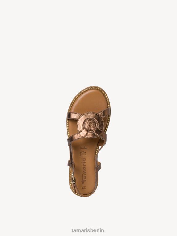 de Tamaris Frauen Ledersandale – Metallic/Bronze 0LHV4784 Schuhe