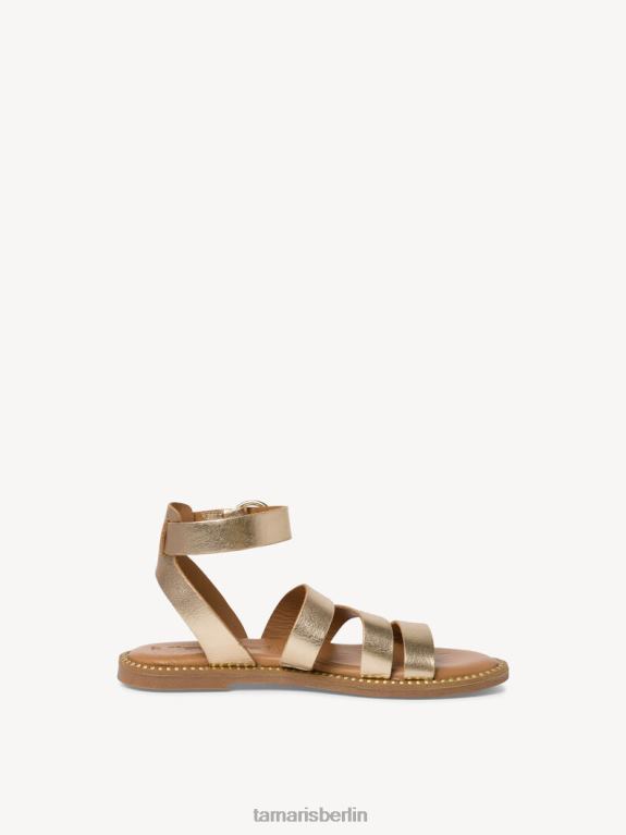 de Tamaris Frauen Ledersandale – Metallic/Hellgold 0LHV41813 Schuhe