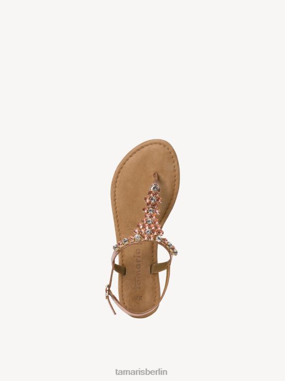 de Tamaris Frauen Ledersandale – Metallic/Kupfer 0LHV4240 Schuhe