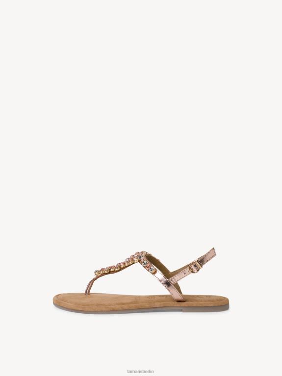 de Tamaris Frauen Ledersandale – Metallic/Kupfer 0LHV4240 Schuhe