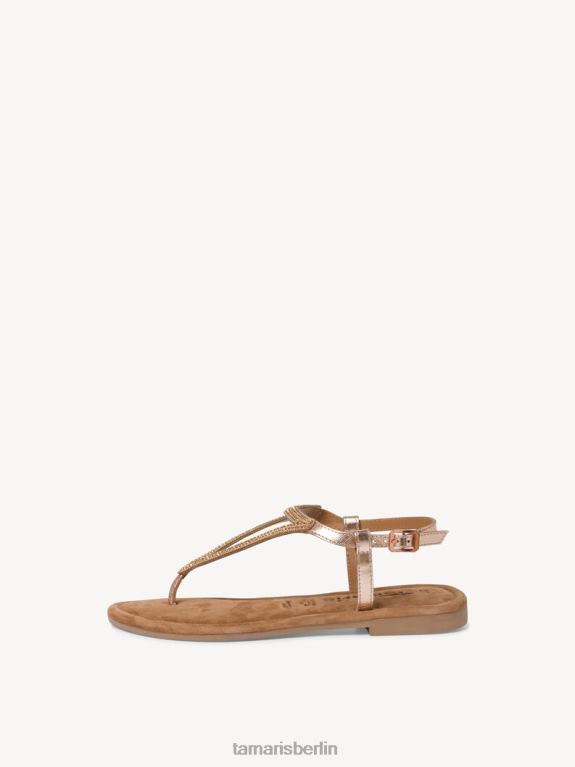 de Tamaris Frauen Ledersandale – Metallic/Kupfer 0LHV4764 Schuhe