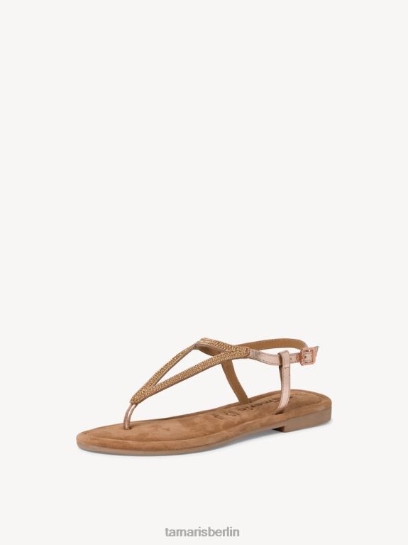 de Tamaris Frauen Ledersandale – Metallic/Kupfer 0LHV4764 Schuhe