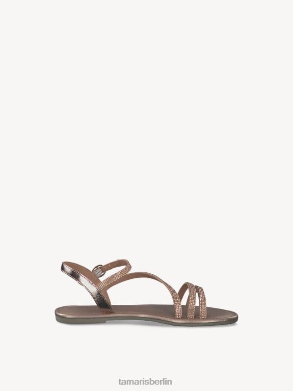 de Tamaris Frauen Ledersandale – Metallic/Kupfer-Glamour 0LHV41034 Schuhe