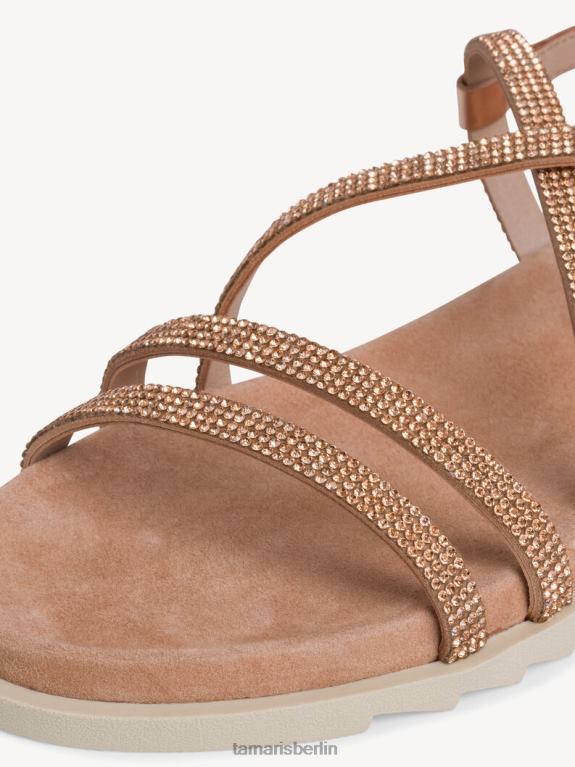 de Tamaris Frauen Ledersandale – Metallic/Kupfer-Glamour 0LHV41278 Schuhe