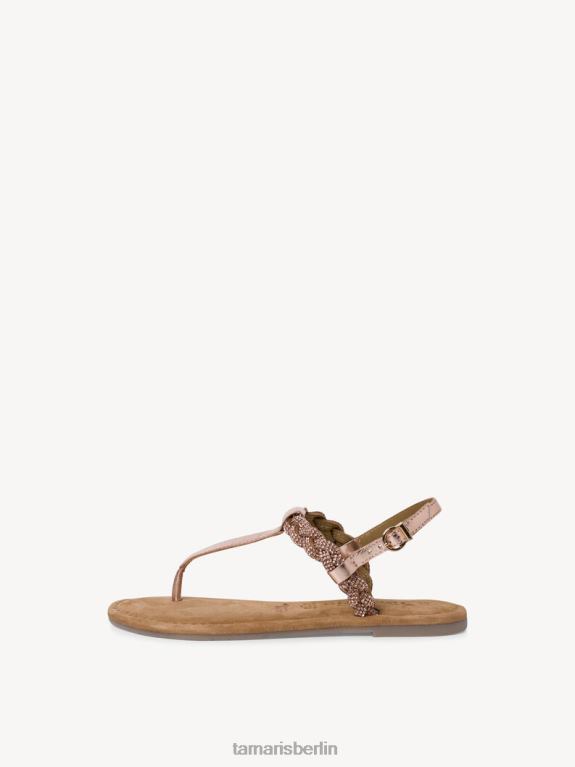 de Tamaris Frauen Ledersandale – Metallic/Kupfer-Glamour 0LHV42237 Schuhe