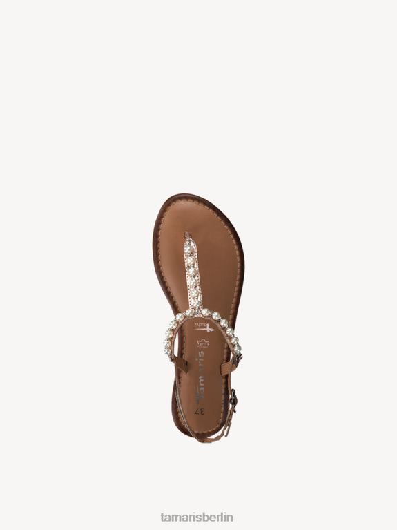 de Tamaris Frauen Ledersandale – Metallic/Rosé-Metallic 0LHV41728 Schuhe
