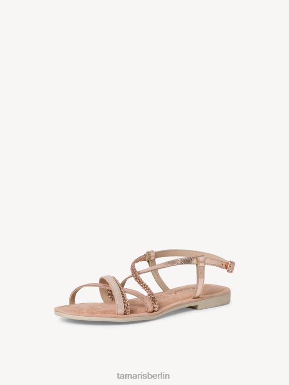 de Tamaris Frauen Ledersandale – Metallic/Rosé-Metallic 0LHV4189 Schuhe