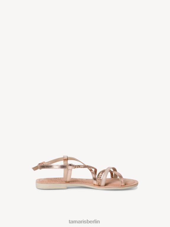de Tamaris Frauen Ledersandale – Metallic/Rosé-Metallic 0LHV4189 Schuhe