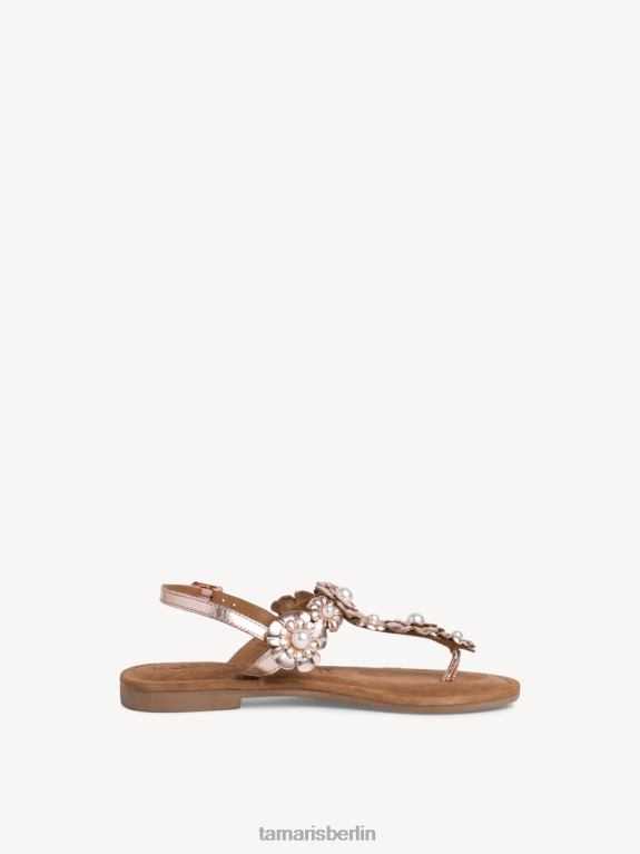 de Tamaris Frauen Ledersandale – Metallic/Rosé-Metallic 0LHV4554 Schuhe