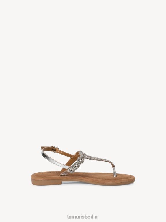 de Tamaris Frauen Ledersandale – Metallic/Silber 0LHV41022 Schuhe