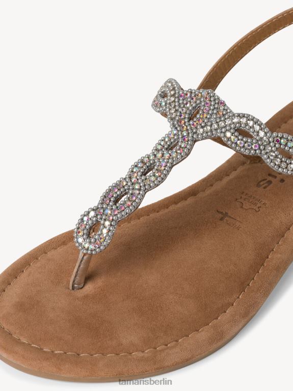 de Tamaris Frauen Ledersandale – Metallic/Silber 0LHV41022 Schuhe