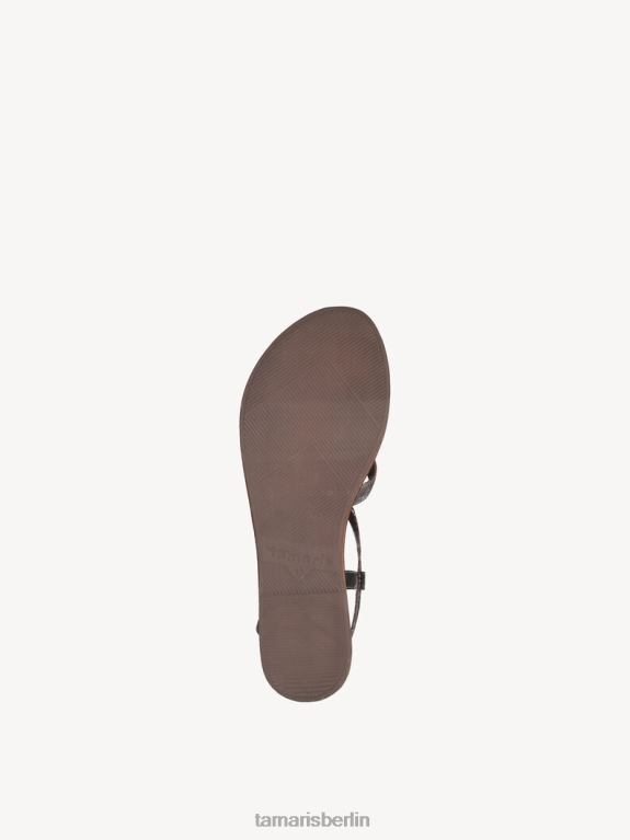 de Tamaris Frauen Ledersandale – Metallic/Silber 0LHV4613 Schuhe