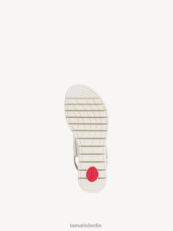 de Tamaris Frauen Ledersandale – Metallic/Wolkiges Gold 0LHV41424 Schuhe