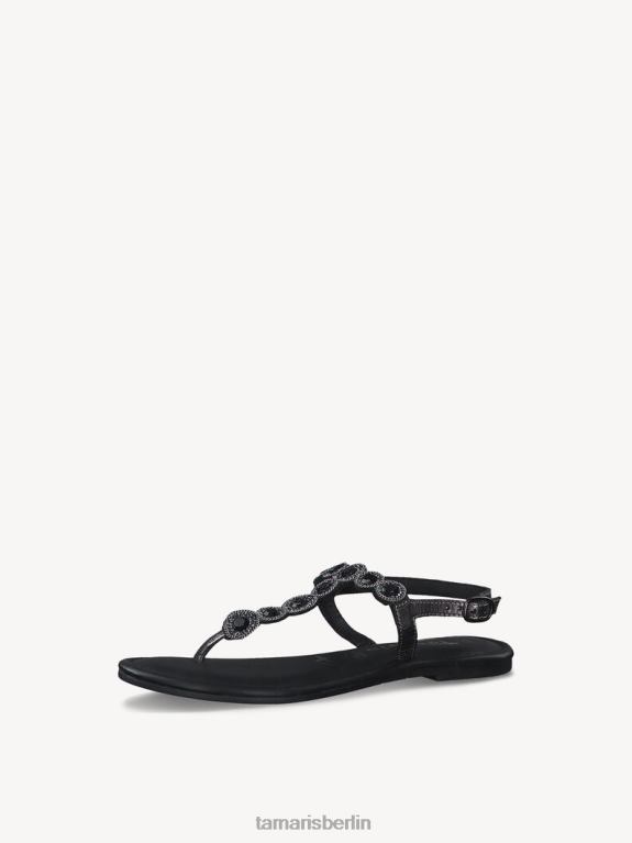 de Tamaris Frauen Ledersandale – Metallic/Zinn-Glamour 0LHV41658 Schuhe