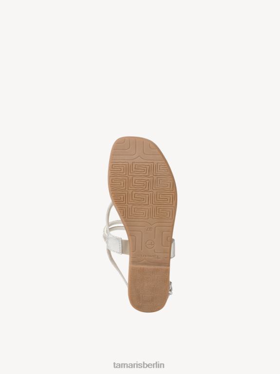 de Tamaris Frauen Ledersandale – Silber 0LHV41172 Schuhe