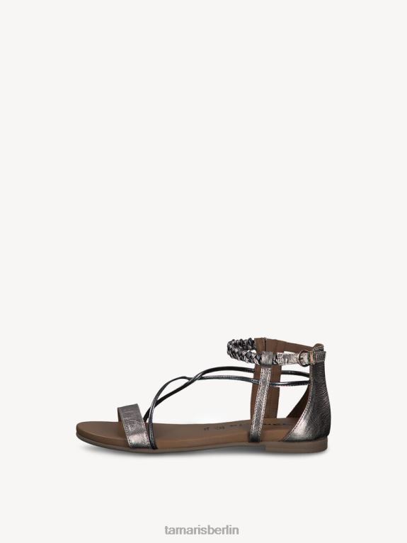 de Tamaris Frauen Ledersandale - Weiß/Champagner 0LHV4919 Schuhe