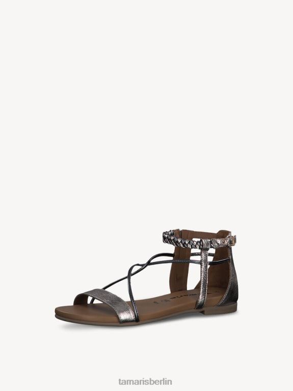 de Tamaris Frauen Ledersandale - Weiß/Champagner 0LHV4919 Schuhe