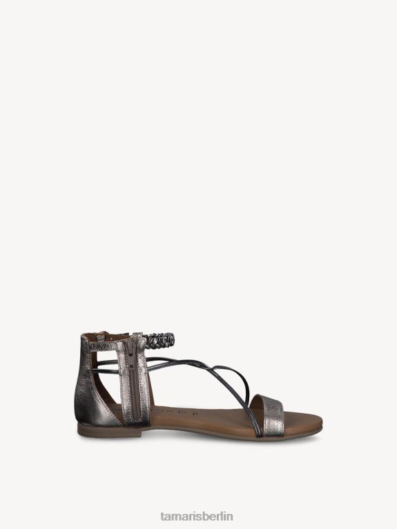de Tamaris Frauen Ledersandale - Weiß/Champagner 0LHV4919 Schuhe