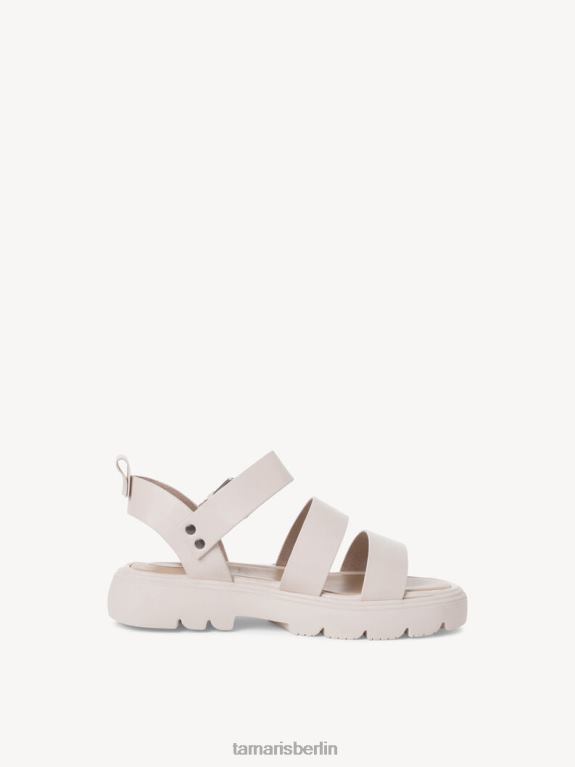 de Tamaris Frauen Ledersandale - Weiß/Offwhite 0LHV41314 Schuhe