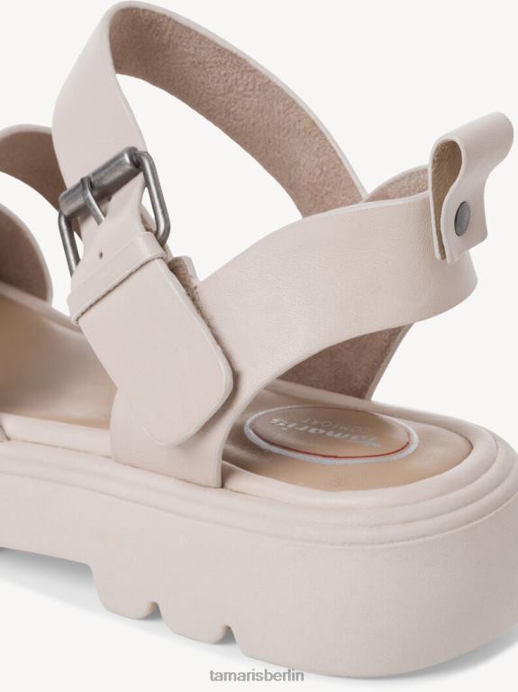 de Tamaris Frauen Ledersandale - Weiß/Offwhite 0LHV41314 Schuhe