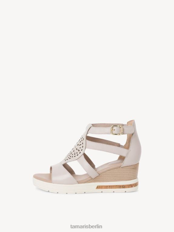 de Tamaris Frauen Ledersandale - Weiß/Offwhite 0LHV4295 Schuhe