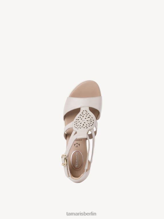de Tamaris Frauen Ledersandale - Weiß/Offwhite 0LHV4295 Schuhe