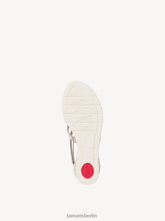 de Tamaris Frauen Ledersandale - Weiß/Offwhite 0LHV4295 Schuhe