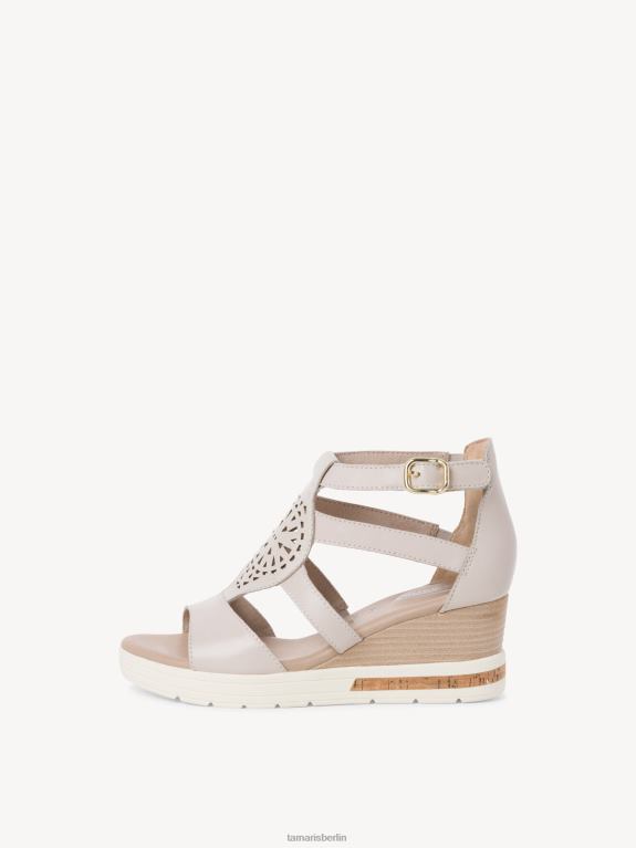 de Tamaris Frauen Ledersandale - Weiß/Offwhite 0LHV4295 Schuhe
