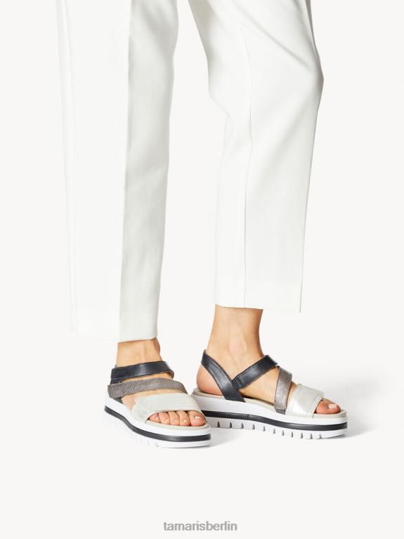 de Tamaris Frauen Ledersandale – blau/marineblau gekämmt 0LHV41559 Schuhe