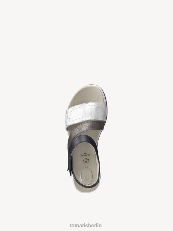 de Tamaris Frauen Ledersandale – blau/marineblau gekämmt 0LHV41559 Schuhe