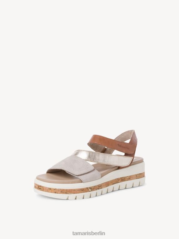 de Tamaris Frauen Ledersandale – braun/cognacfarbener Kamm 0LHV41586 Schuhe