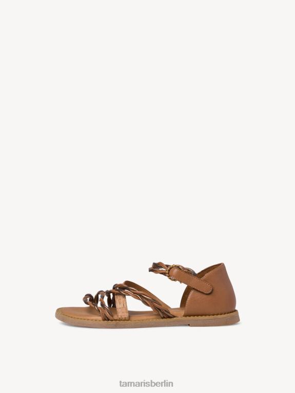 de Tamaris Frauen Ledersandale – braun/cognacfarbener Kamm 0LHV4942 Schuhe