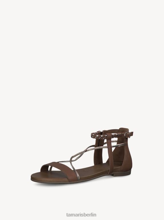 de Tamaris Frauen Ledersandale – braun/cognacfarbener Kamm 0LHV4970 Schuhe
