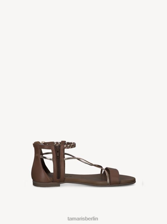 de Tamaris Frauen Ledersandale – braun/cognacfarbener Kamm 0LHV4970 Schuhe
