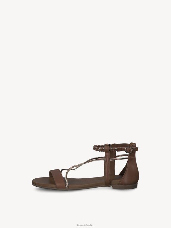 de Tamaris Frauen Ledersandale – braun/cognacfarbener Kamm 0LHV4970 Schuhe