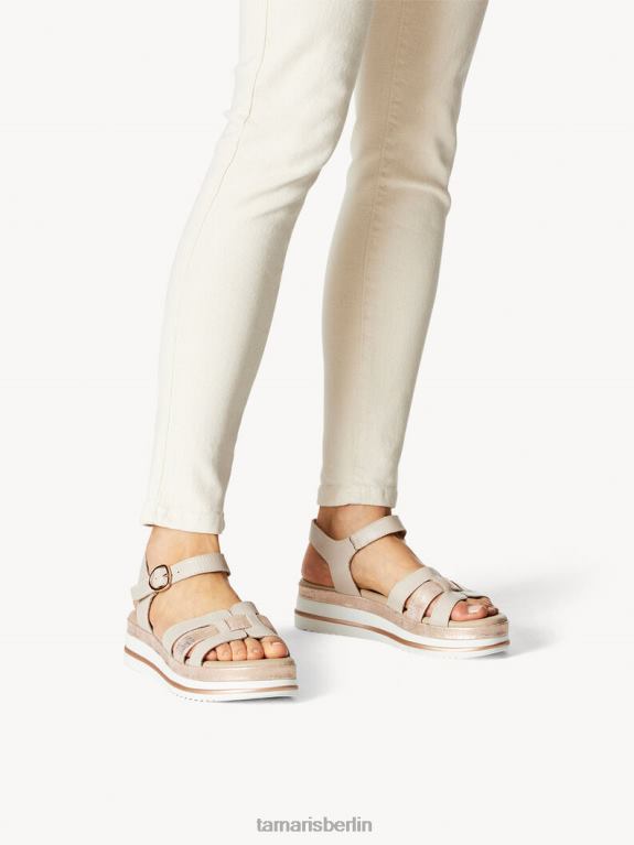 de Tamaris Frauen Ledersandale - grau 0LHV41574 Schuhe