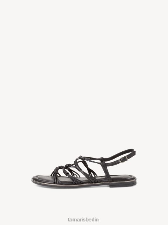 de Tamaris Frauen Ledersandale - schwarz 0LHV41035 Schuhe
