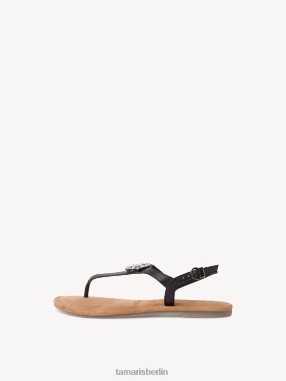 de Tamaris Frauen Ledersandale - schwarz 0LHV41285 Schuhe