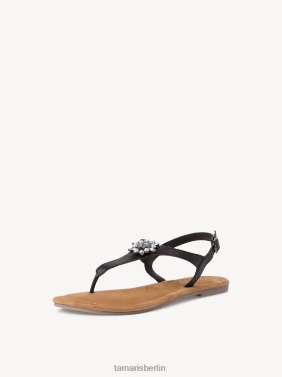 de Tamaris Frauen Ledersandale - schwarz 0LHV41285 Schuhe
