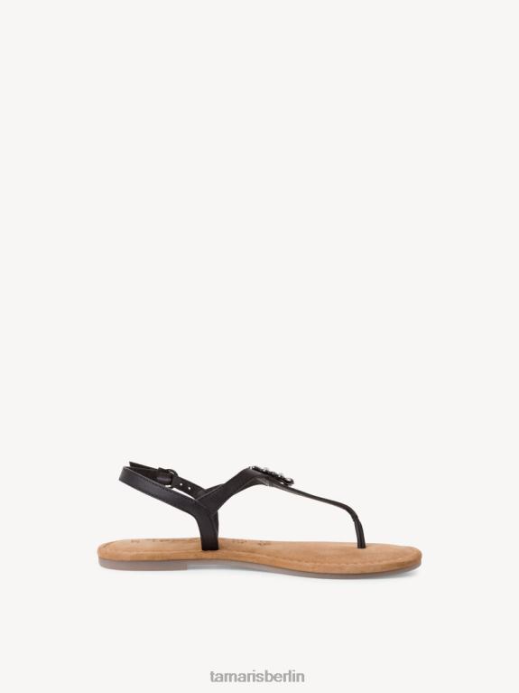de Tamaris Frauen Ledersandale - schwarz 0LHV41285 Schuhe