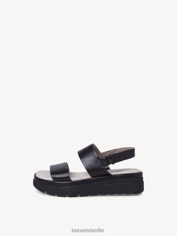 de Tamaris Frauen Ledersandale - schwarz 0LHV41299 Schuhe